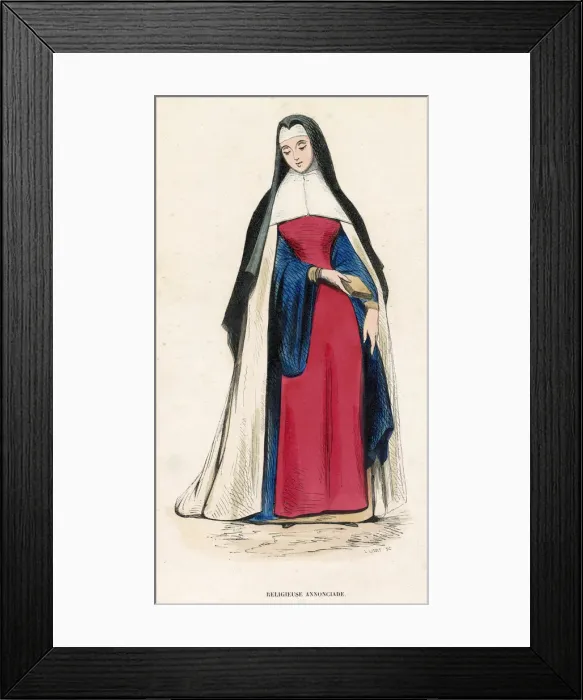 Framed Print : NUN OF ANNUNCIATION Framed Print : NUN OF ANNUNCIATION