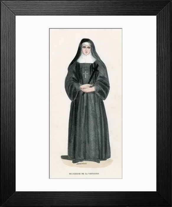 Framed Print : NUN OF THE VISITATION Framed Print : NUN OF THE VISITATION