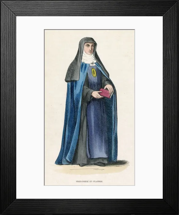 Framed Print : NUN OF VISIT. / FLANDERS Framed Print : NUN OF VISIT. / FLANDERS