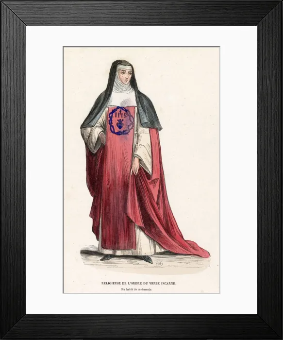 Framed Print : NUN OF INCARNATE WORD Framed Print : NUN OF INCARNATE WORD
