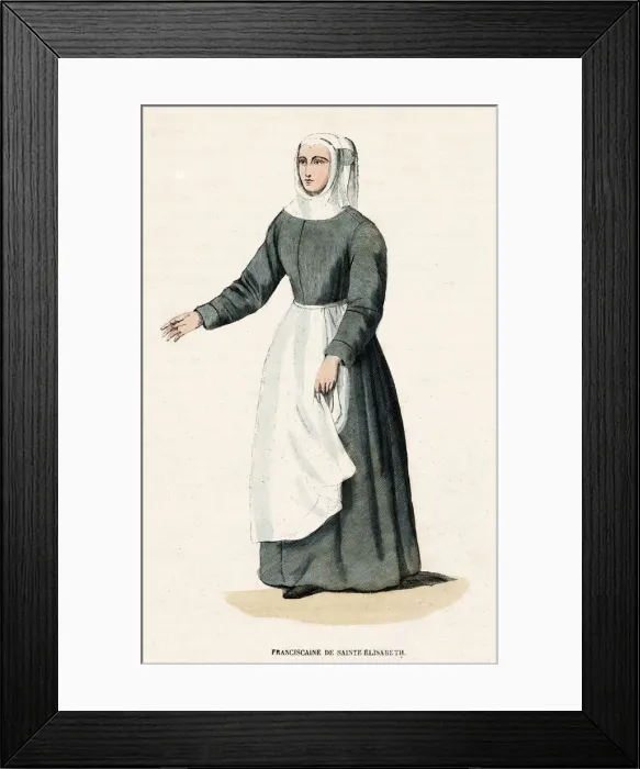 Framed Print : FRANCISCAN NUN Framed Print : FRANCISCAN NUN