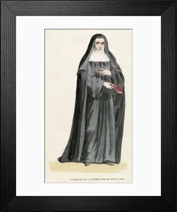 Framed Print : NUN OF THE CONGREGATION Framed Print : NUN OF THE CONGREGATION