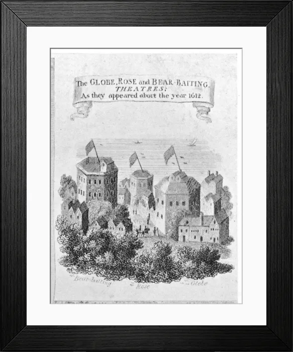 Framed Print : THEATRE / THE GLOBE Framed Print : THEATRE / THE GLOBE