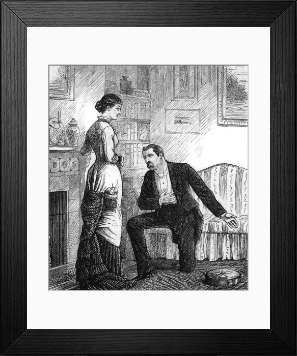 Framed Print : OLD-FASHIONED PROPOSAL Framed Print : OLD-FASHIONED PROPOSAL