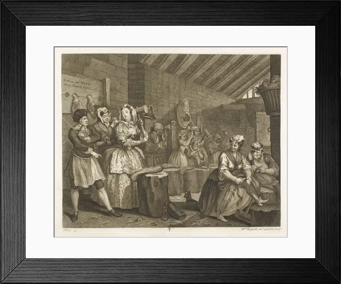 Framed Print : HOGARTH HARLOT PLATE 4 Framed Print : HOGARTH HARLOT PLATE 4