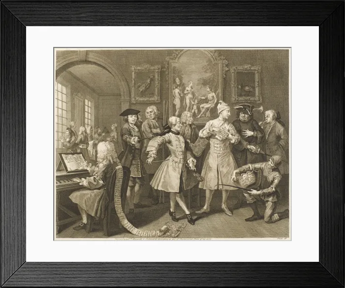 Framed Print : HOGARTH RAKE PLATE 2 Framed Print : HOGARTH RAKE PLATE 2