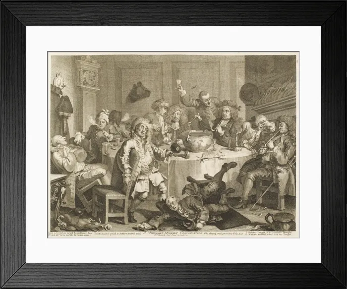 Framed Print : HOGARTH MIDNIGHT CONV Framed Print : HOGARTH MIDNIGHT CONV