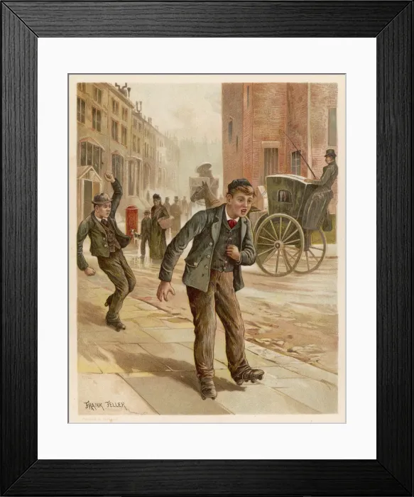 Framed Print : Rollerskating - Chatterbox Framed Print : Rollerskating - Chatterbox