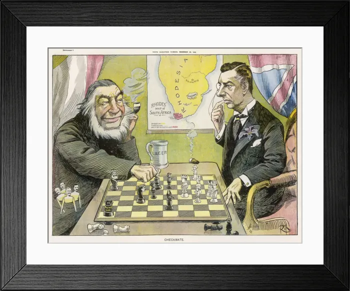 Framed Print : EV / SAFRICA / 1896 / TOON Framed Print : EV / SAFRICA / 1896 / TOON