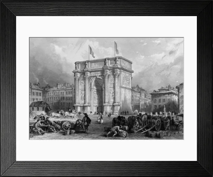 Framed Print : MARSEILLE / ARCH 1835 Framed Print : MARSEILLE / ARCH 1835