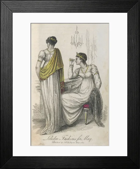 Framed Print : Women at Theatre 1814 Framed Print : Women at Theatre 1814