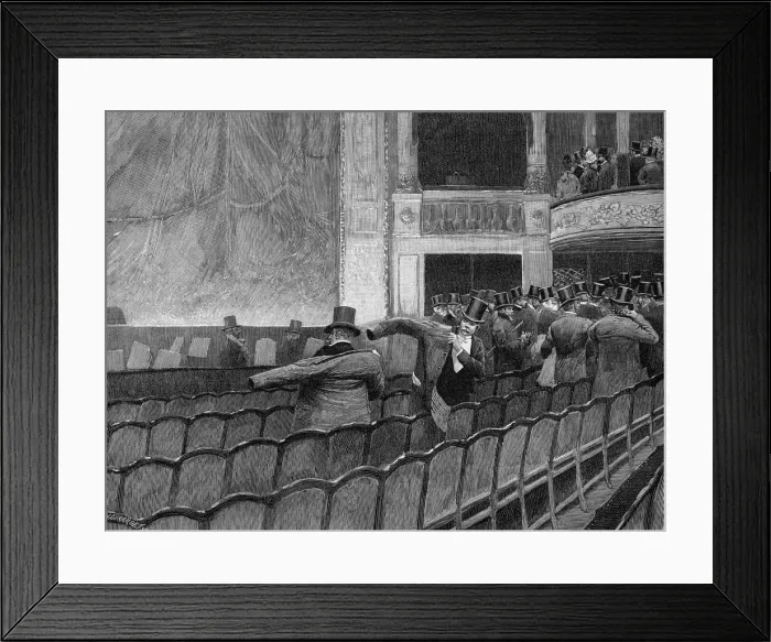 Framed Print : LEAVING A THEATRE Framed Print : LEAVING A THEATRE