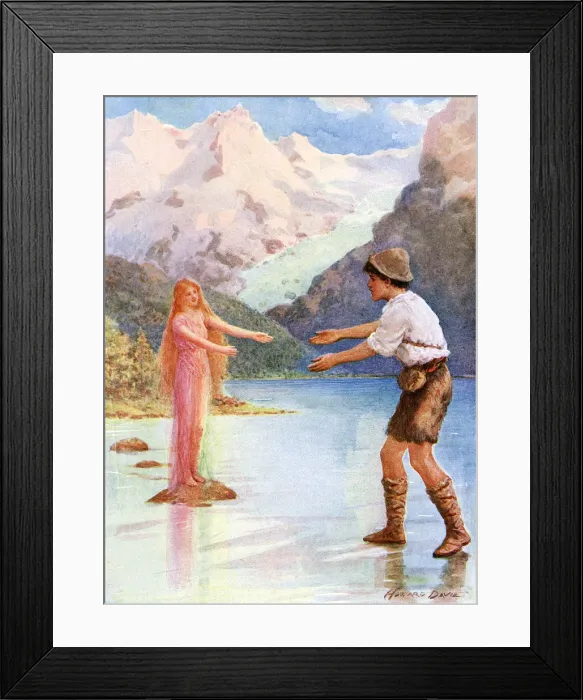 Framed Print : FOLKLORE / WATER NYMPH Framed Print : FOLKLORE / WATER NYMPH