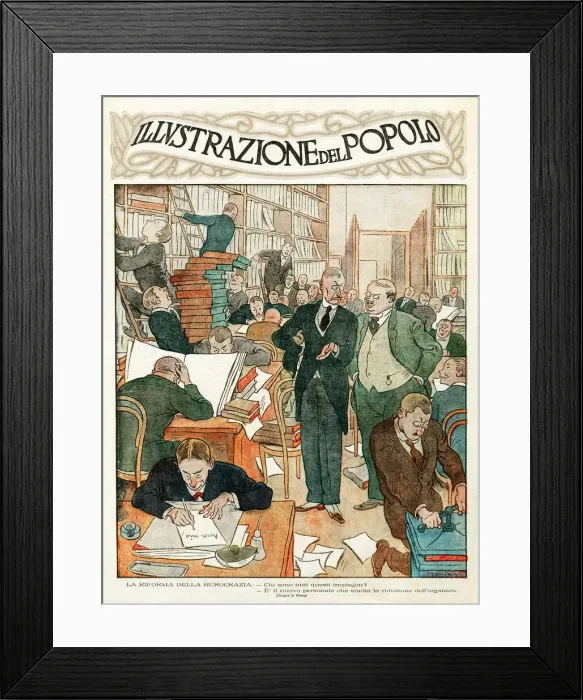 Framed Print : OFFICE WORK 1921 Framed Print : OFFICE WORK 1921