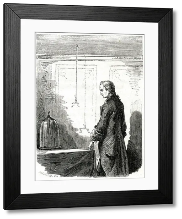 Framed Print : GALVANI FROG EXP. 2 Framed Print : GALVANI FROG EXP. 2