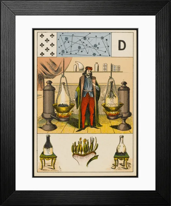 Framed Print : ITALIAN FORTUNE CARD Framed Print : ITALIAN FORTUNE CARD