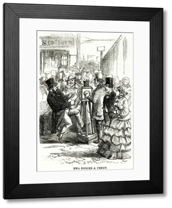 Framed Print : Electric Shocks, Epsom 1860 Framed Print : Electric Shocks, Epsom 1860