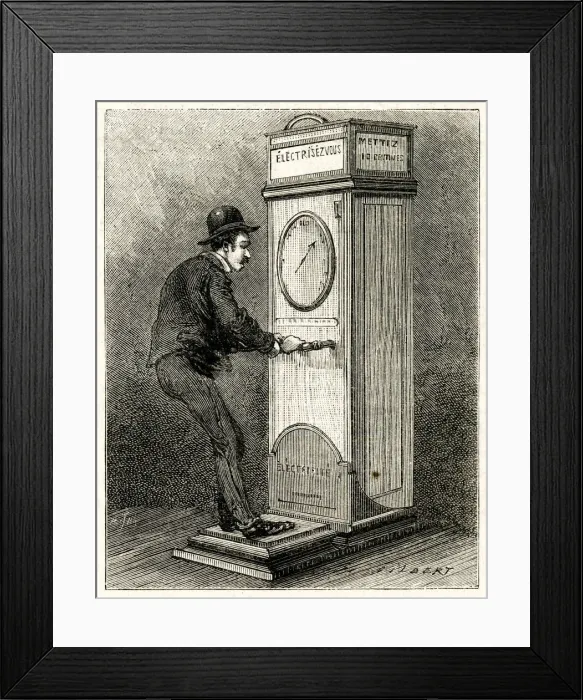 Framed Print : ELECTRIC SHOCK MACHINE Framed Print : ELECTRIC SHOCK MACHINE