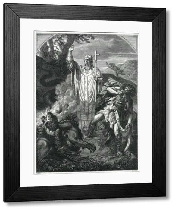 Framed Print : ROMANUS AND GARGOYLE Framed Print : ROMANUS AND GARGOYLE