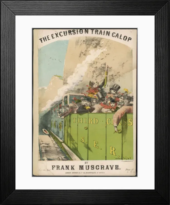 Framed Print : Excursion Train Framed Print : Excursion Train