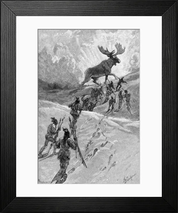 Framed Print : SIOUX GIANT MOOSE Framed Print : SIOUX GIANT MOOSE