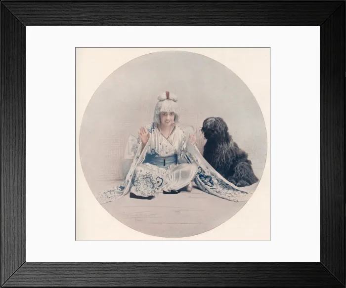Framed Print : MISTINGUETT & DOG MISTINGUETT & DOG Framed Print : MISTINGUETT & DOG MISTINGUETT & DOG