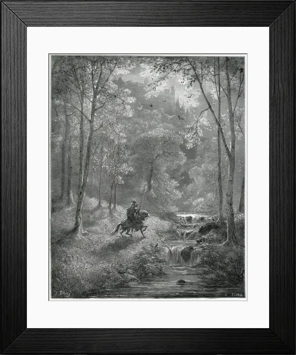 Framed Print : KNIGHT IN FOREST Framed Print : KNIGHT IN FOREST
