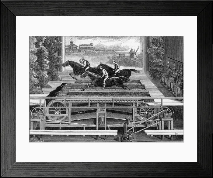 Framed Print : HORSE RACE ON STAGE Framed Print : HORSE RACE ON STAGE