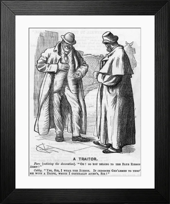 Framed Print : Cartoon, A Traitor (teetotalism) Framed Print : Cartoon, A Traitor (teetotalism)