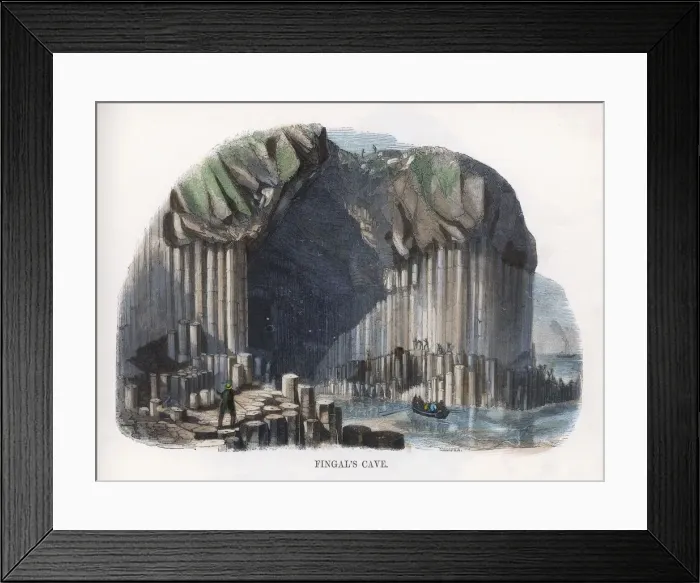 Framed Print : FINGALS CAVE / WHIMPER Framed Print : FINGALS CAVE / WHIMPER