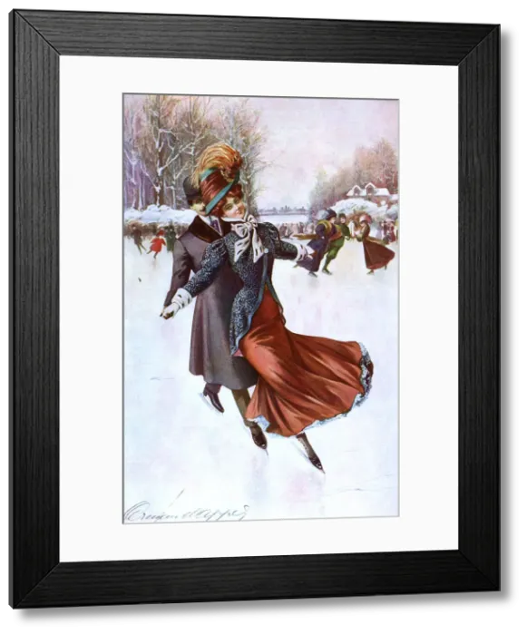 Framed Print : FUR FOR SKATING Framed Print : FUR FOR SKATING