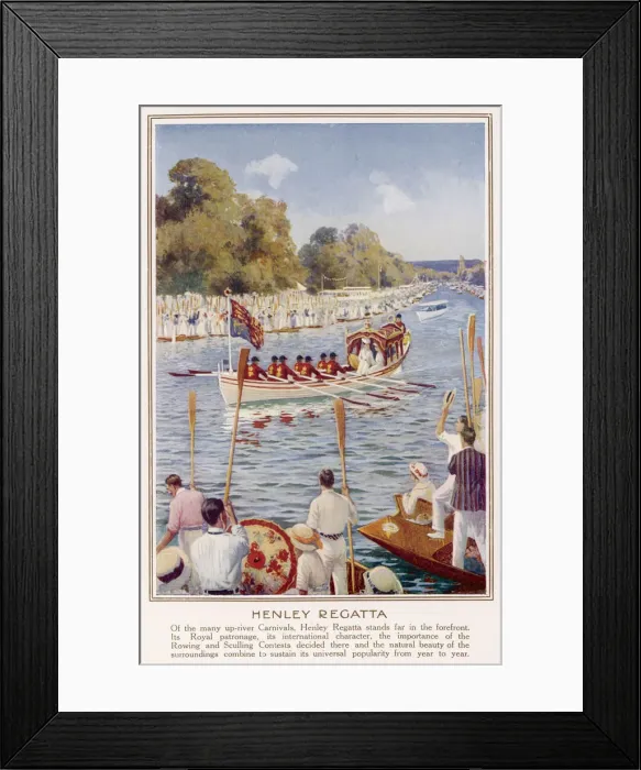 Framed Print : Royal Barge - Henley Framed Print : Royal Barge - Henley