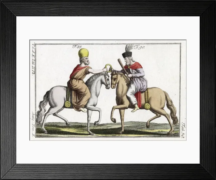 Framed Print : ANCIENT PERSIAN HORSEMEN Framed Print : ANCIENT PERSIAN HORSEMEN