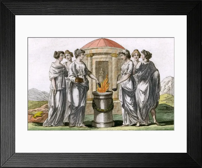 Framed Print : VESTALS SACRIFICING Framed Print : VESTALS SACRIFICING