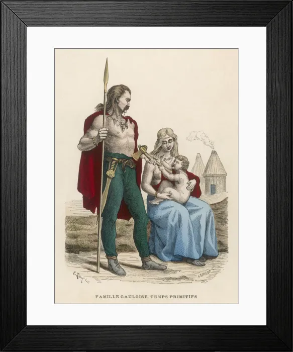 Framed Print : FAMILY OF ANCIENT GAUL Framed Print : FAMILY OF ANCIENT GAUL