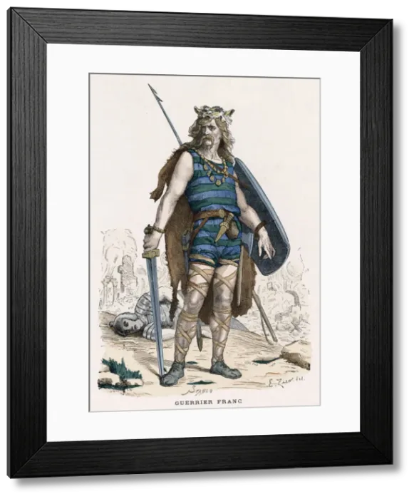 Framed Print : FRANKISH WARRIOR Framed Print : FRANKISH WARRIOR