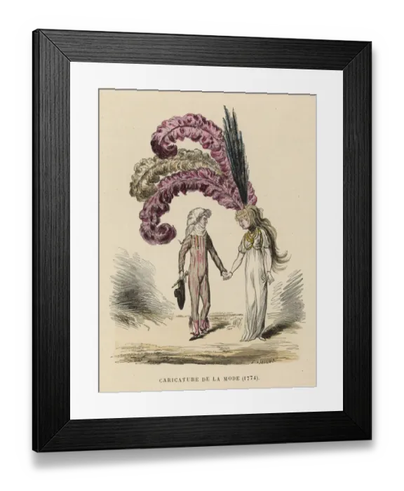 Framed Print : COSTUME SATIRE 1796 Framed Print : COSTUME SATIRE 1796