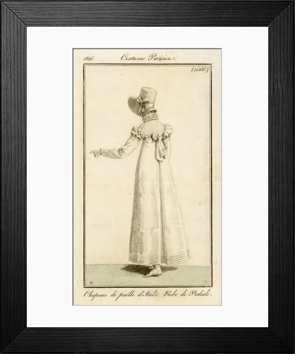 Framed Print : Costume - Women 1816 Framed Print : Costume - Women 1816