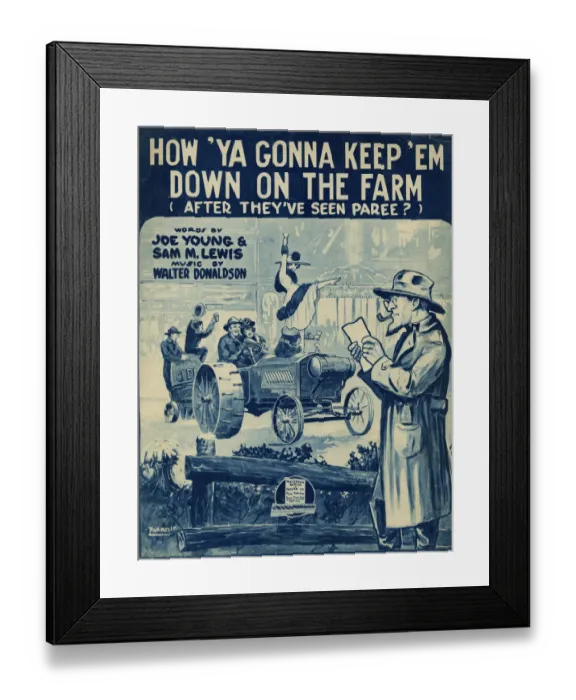 Framed Print : POST-WW1 AMERICAN FARM Framed Print : POST-WW1 AMERICAN FARM