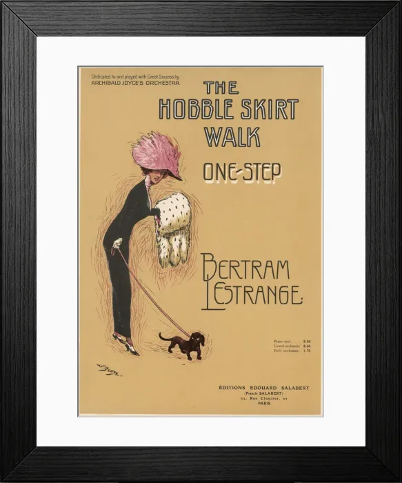 Framed Print : FEMALE TYPE / HOBBLE SKIRT Framed Print : FEMALE TYPE / HOBBLE SKIRT