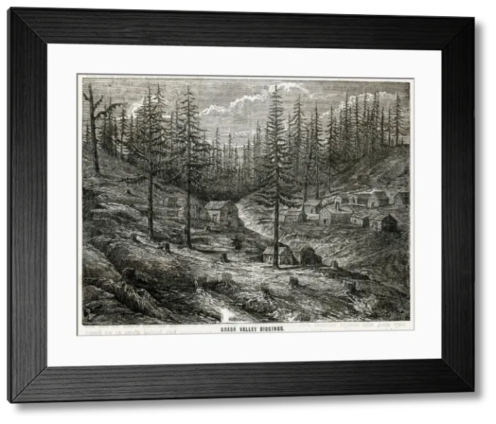 Framed Print : GRASS VALLEY DIGGINGS Framed Print : GRASS VALLEY DIGGINGS