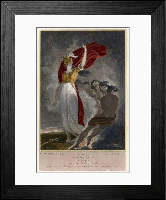 Framed Print : Jeanne DArc and Fiends Framed Print : Jeanne DArc and Fiends