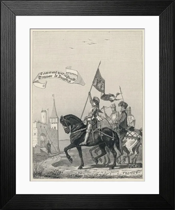 Framed Print : JOAN OF ARC AT CHINON Framed Print : JOAN OF ARC AT CHINON