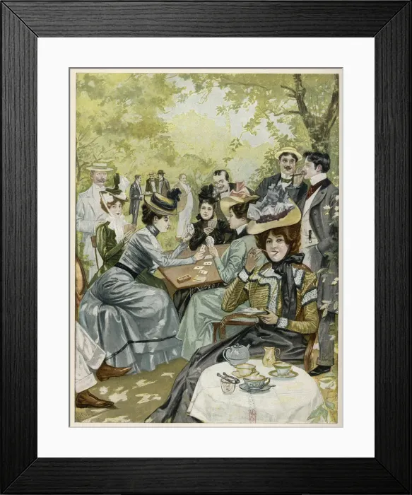 Framed Print : CROWD AT MARIENBAD / 1899 Framed Print : CROWD AT MARIENBAD / 1899