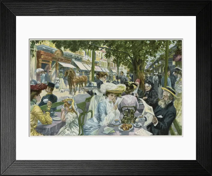 Framed Print : KARLSBAD CAFE 1904 Framed Print : KARLSBAD CAFE 1904