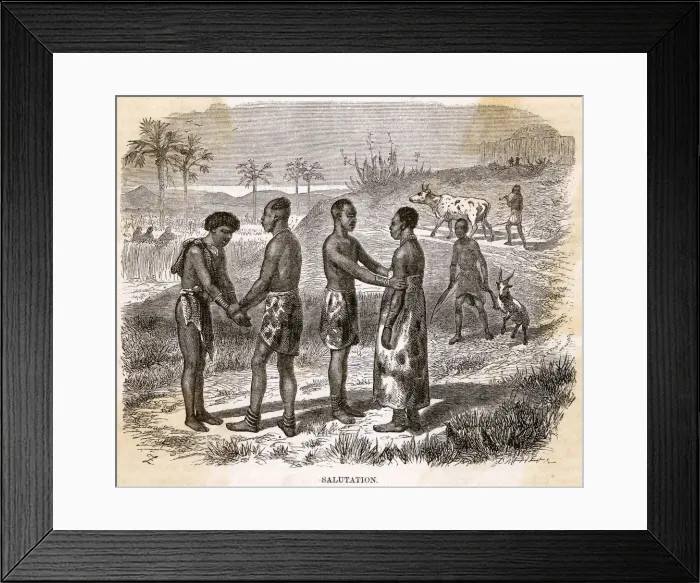 Framed Print : WATUSI GREETING Framed Print : WATUSI GREETING