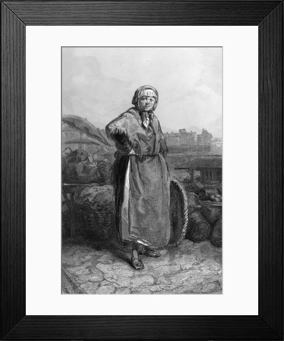 Framed Print : FRENCH MARKETWOMAN Framed Print : FRENCH MARKETWOMAN