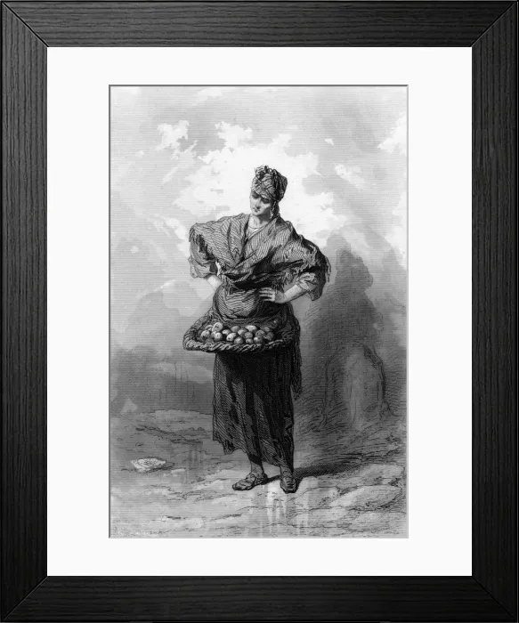 Framed Print : FRENCH APPLE SELLER Framed Print : FRENCH APPLE SELLER