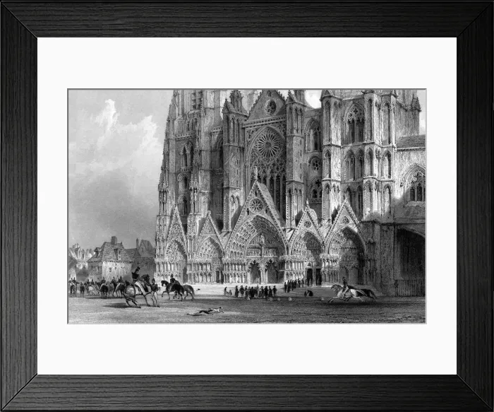 Framed Print : BOURGES CATHEDRAL Framed Print : BOURGES CATHEDRAL