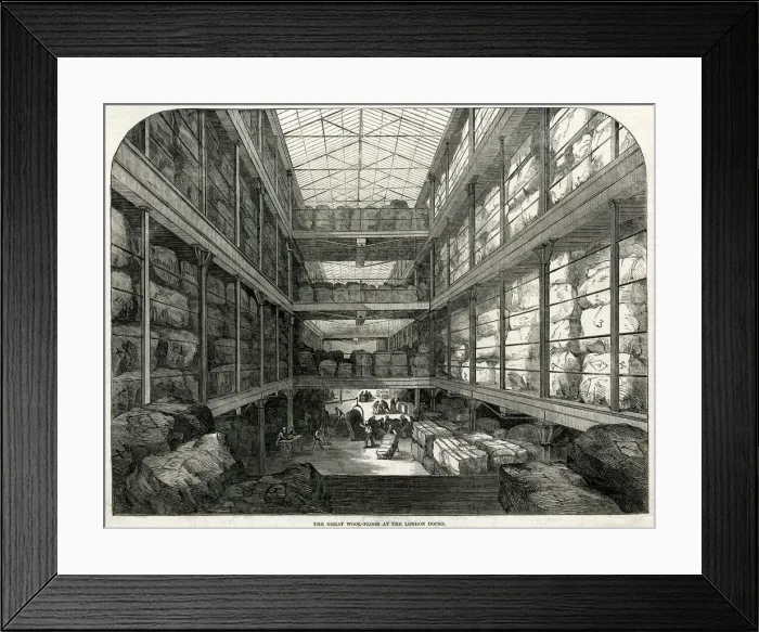 Framed Print : GREAT WOOL FLOOR / LONDON Framed Print : GREAT WOOL FLOOR / LONDON